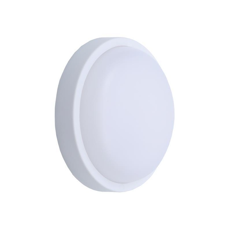 Arte Illumina Φωτιστικό Τοίχου Στρογγυλό LED 18W Φ200x55 3000K IP54 Λευκό PLUS (145-20017)