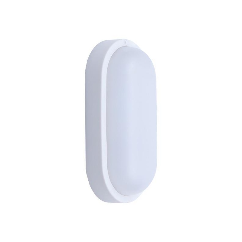 Arte Illumina Φωτιστικό Τοίχου Οβάλ LED 12W 160x90x51 12/24V AC/DC 6500K IP54 Λευκό PLUS (145-20040)