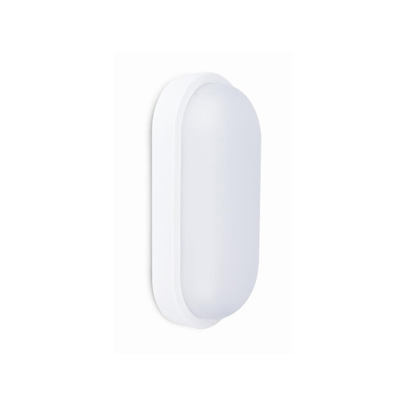 Arte Illumina Φωτιστικό Τοίχου Οβάλ LED 18W 260x135x58 6500K IP54 Λευκή PLUS (145-20045)