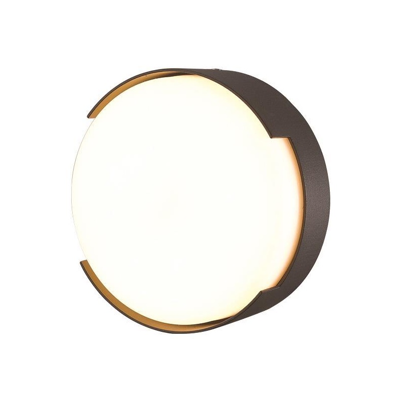 Arte Illumina Πλαφονιέρα Στρογγυλή LED 16W Φ250x50 3000K IP54 Μαύρη PRO (145-20204)