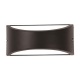 Arte Illumina Απλίκα Τοίχου Οβάλ E27 Max 10W LED 220x99x100 IP54 Μαύρη PRO (145-20214)