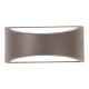 Arte Illumina Απλίκα Τοίχου Οβάλ E27 Max 10W LED 220x99x100 IP54 Γκρι PRO (145-20215)