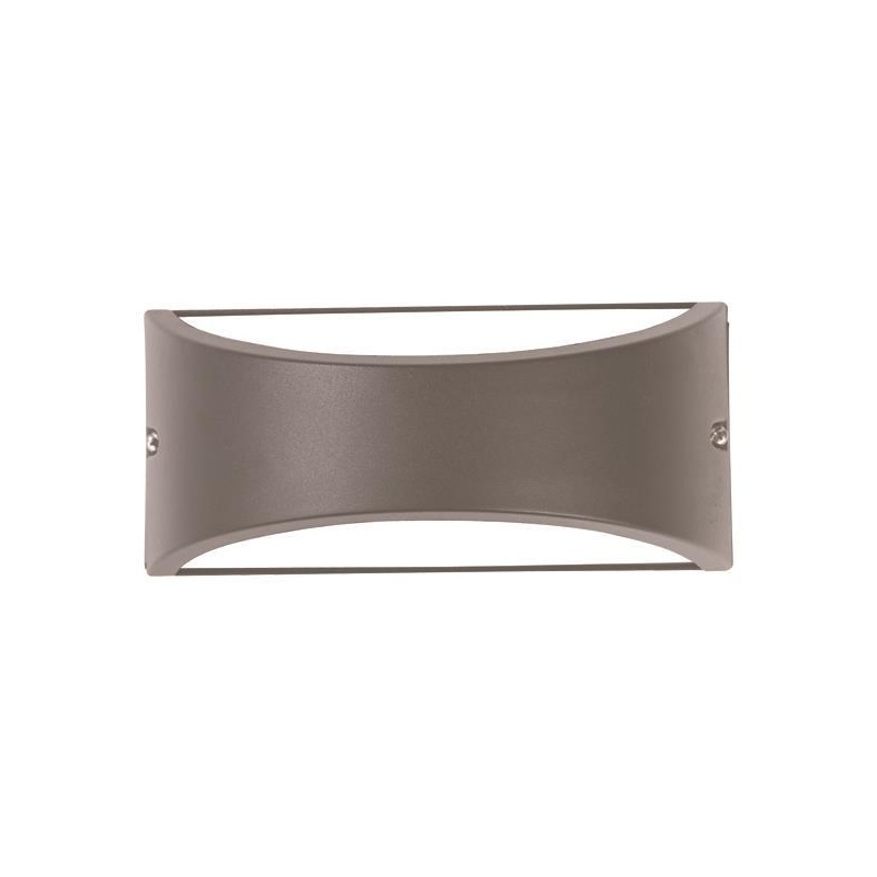 Arte Illumina Απλίκα Τοίχου Οβάλ E27 Max 10W LED 220x99x100 IP54 Γκρι PRO (145-20215)