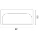 Arte Illumina Απλίκα Τοίχου LM03 Οβάλ E27 Max 10W LED 220x99x100 IP54 Γκρι PRO (145-20232)