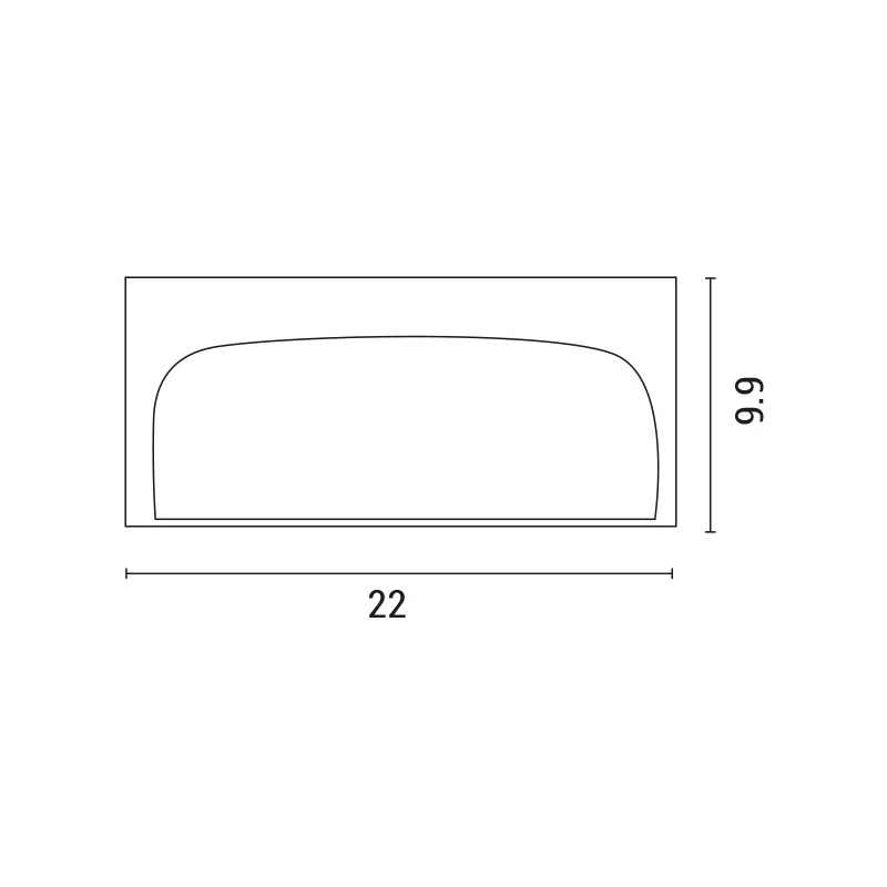 Arte Illumina Απλίκα Τοίχου LM03 Οβάλ E27 Max 10W LED 220x99x100 IP54 Γκρι PRO (145-20232)