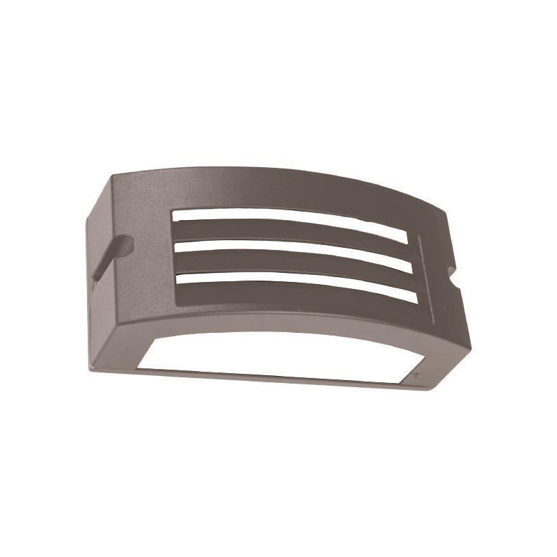 Arte Illumina Απλίκα Τοίχου LM04 Οβάλ E27 Max 10W LED 220x99x100 IP54 Γκρι PRO (145-20235)