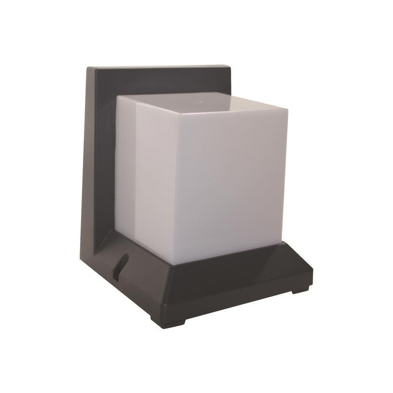 Arte Illumina Απλίκα Τοίχου Ε27 190x166,5x166 IP54 Γκρι (145-20600)