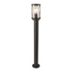 Arte Illumina Κολωνάκι Δαπέδου Πλέγμα Μεταλλικό E27 95x95x800 IP44 Μαύρο (145-20605)