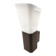 Arte Illumina Απλίκα Τοίχου Τετράγωνη Ε27 96x122x250 IP54 Γκρι (145-20612)