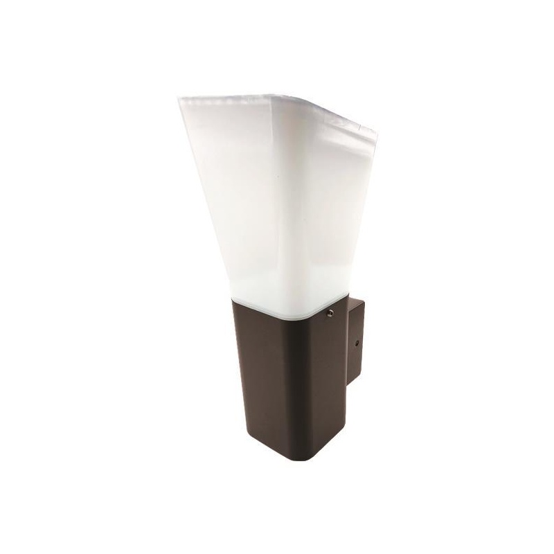 Arte Illumina Απλίκα Τοίχου Τετράγωνη Ε27 96x122x250 IP54 Γκρι (145-20612)