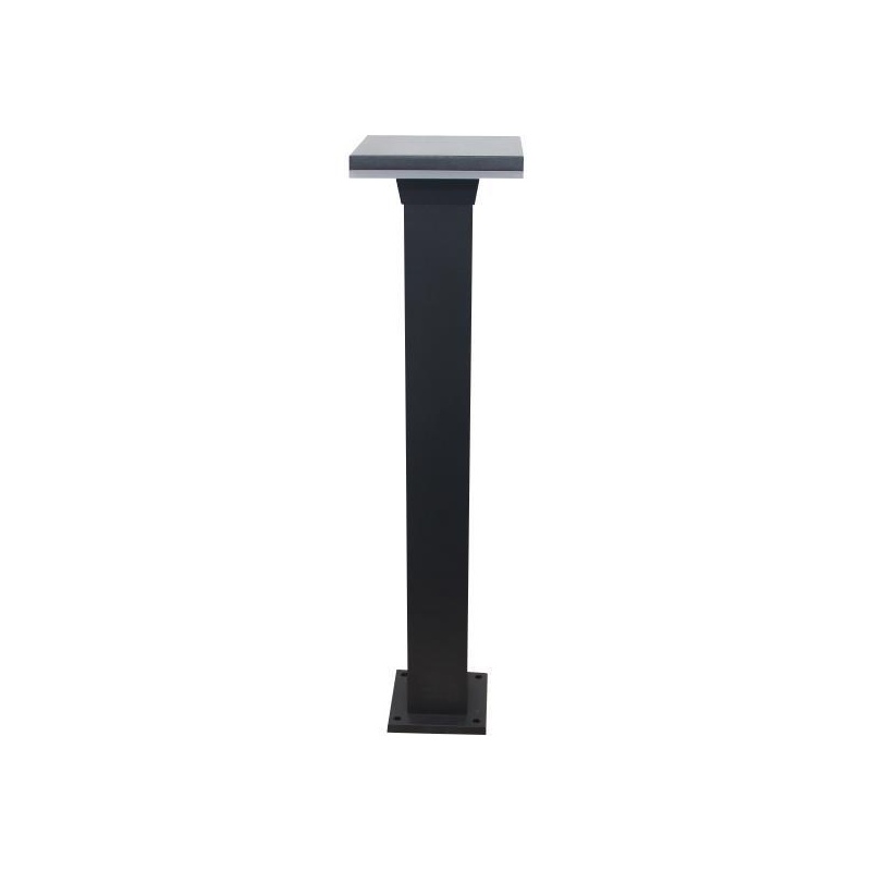 Arte Illumina Κολωνάκι Αλουμινίου 12W Φ150x150x600 IP65 3000K Μαύρο (145-20631)
