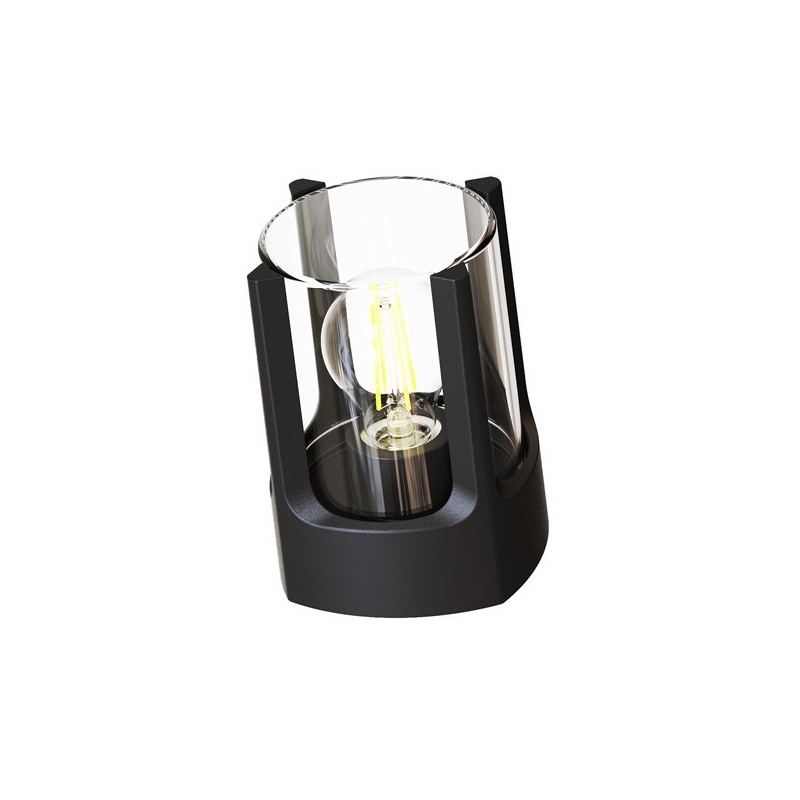 Arte Illumina Απλίκα Τοίχου Μαύρη Αλουμινίου Ε27 ΜΑΧ 20W IP54 120x120x160mm (145-20636)