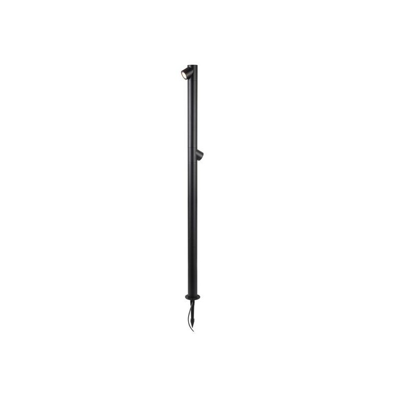 Arte Illumina Κολωνάκι Αλουμινίου 2x5W Φ55xH:1200mm IP65 3000K Μαύρο (145-20651)
