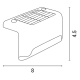Arte Illumina Απλίκα Μαύρη Γωνιακή με Ηλιακό Panel 80x44x45mm 3000Κ (145-20815)