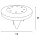 Arte Illumina Ηλιακό Φωτιστικό Κήπου ΚΑΡΦΩΤΟ Φ120x130mm 4000Κ (145-20817)
