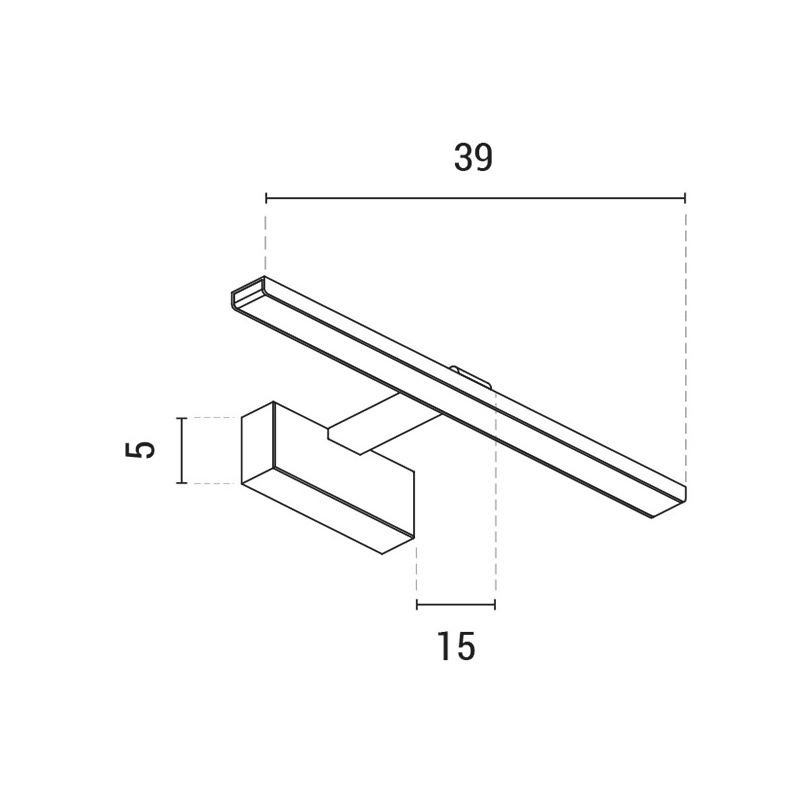 Arte Illumina Φωτιστικό Πίνακος 9W 3000K 39x5x15 Λευκό SOPHI (145-21502)