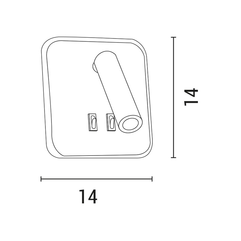 Arte Illumina Απλίκα Κρεβατιού Ανάγνωσης IRIS 2 11W & 3W LED 3000K Λευκό (145-22051)