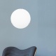 Arte Illumina Πλαφονιέρα Τοίχου Φ40 2xΕ27 Λευκό - Νίκελ PAROS (145-22405)