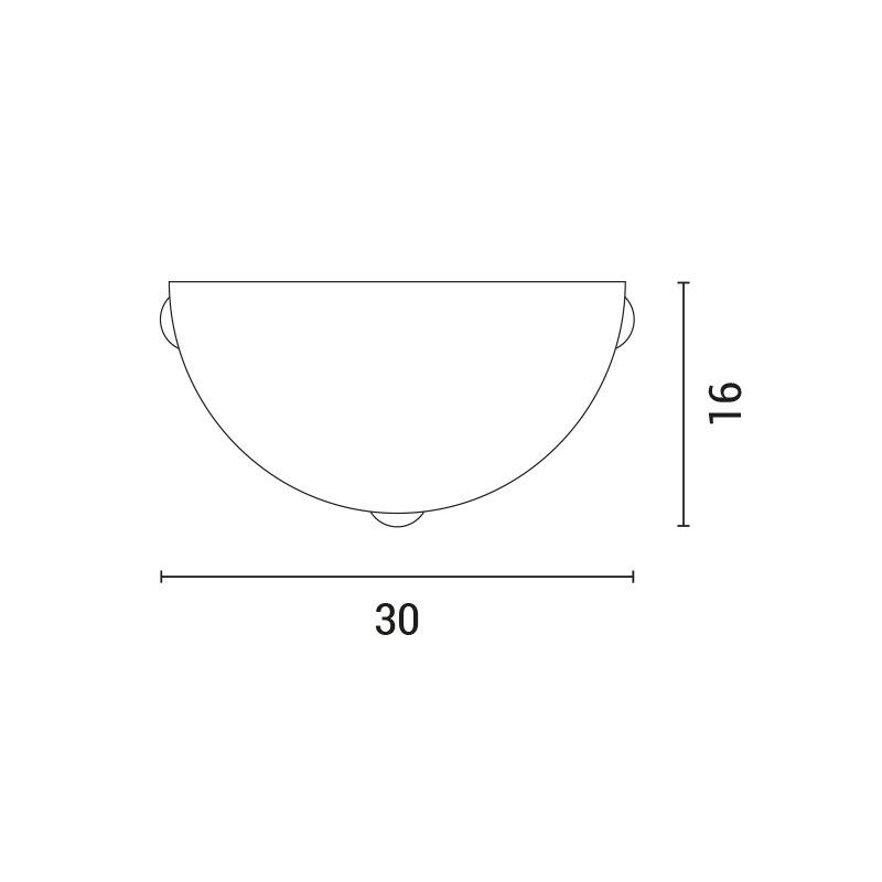 Arte Illumina Τοίχου Φ30 Ε27 Λευκό - Νίκελ ERIS (145-22410)