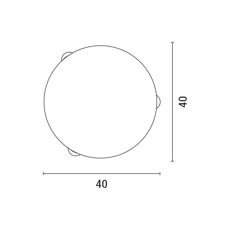 Arte Illumina Πλαφονιέρα Τοίχου Φ40 2xΕ27 Λευκό - Νίκελ ERIS (145-22412)