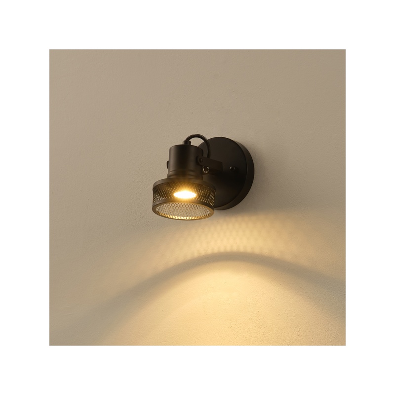 Arte Illumina Σποτ Οροφής με Δίχτυ GU10 165x100x152mm Μαύρο (145-25045)