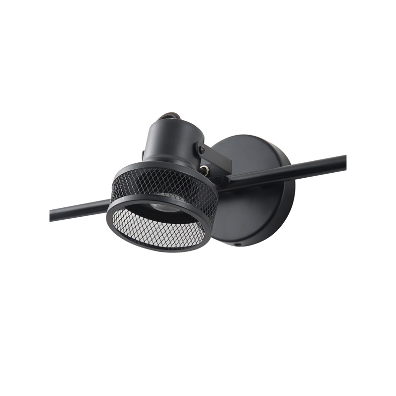 Arte Illumina Τριπλό Σποτ Οροφής με Δίχτυ GU10 640x100x300mm Μαύρο (145-25046)