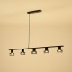 Arte Illumina Πενταπλό Σποτ Οροφής με Δίχτυ GU10 1180x100x1180mm Μαύρο (145-25047)