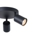 Arte Illumina Σποτ Μεταλλικό Τρίφωτο Μαύρο 3xGU10 Max 7W Φ180x135mm OLYMP (145-25222)