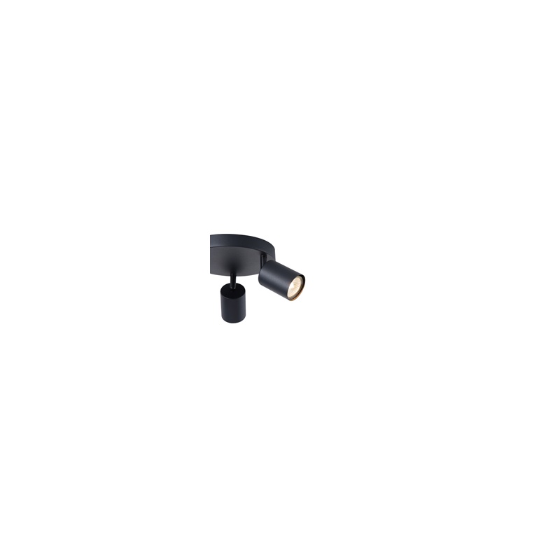 Arte Illumina Σποτ Μεταλλικό Τρίφωτο Μαύρο 3xGU10 Max 7W Φ180x135mm OLYMP (145-25222)