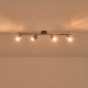 Arte Illumina Σποτ Μεταλλικό Τετράφωτο Μαύρο 4xGU10 Max 7W 790x80x165mm OLYMP (145-25223)