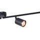 Arte Illumina Σποτ Μεταλλικό Τετράφωτο Μαύρο 4xGU10 Max 7W 790x80x165mm OLYMP (145-25223)