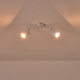 Arte Illumina Σποτ Μεταλλικό Δίφωτο Λευκό 2xGU10 Max 7W 300x80x155mm OLYMP (145-25227)