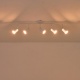 Arte Illumina Σποτ Μεταλλικό 5φωτο Λευκό 5xGU10 Max 7W 800x90x230mm OLYMP (145-25231)