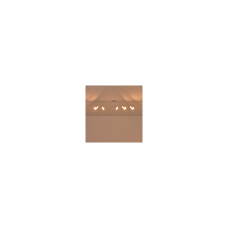 Arte Illumina Σποτ Μεταλλικό 5φωτο Λευκό 5xGU10 Max 7W 800x90x230mm OLYMP (145-25231)