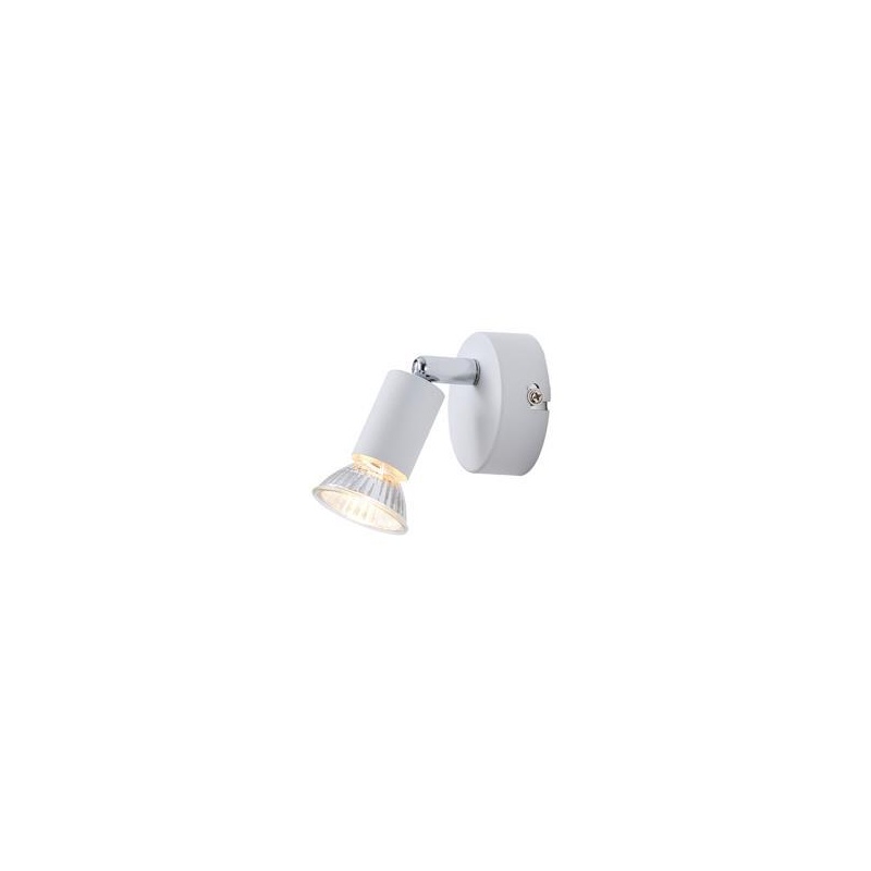 Arte Illumina Σποτ Κινητό Μεταλλικό Max 7W Λευκό 1xGU10 D70xH105mm VORRAS (145-25239)