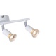 Arte Illumina Σποτ Κινητό Τρίφωτο Μεταλλικό Max 7W Λευκό 3xGU10 300x80x125mm VORRAS (145-25241)