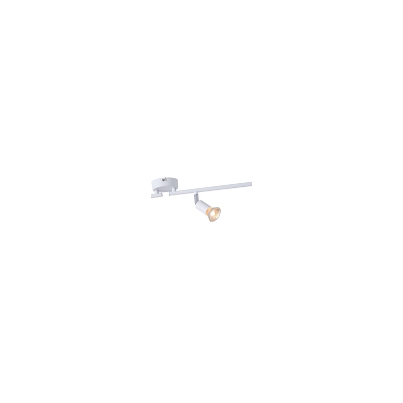 Arte Illumina Σποτ Κινητό 4φωτο Μεταλλικό Max 7W Λευκό 4xGU10 600x80x130mm VORRAS (145-25242)