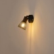 Arte Illumina Σποτ Μαύρο με Ξύλο και Δίχτυ 1xE14 D80xH125mm MESHY (145-25255)