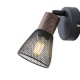 Arte Illumina Σποτ Μαύρο με Ξύλο και Δίχτυ 1xE14 D80xH125mm MESHY (145-25255)