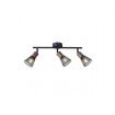 Arte Illumina Σποτ Μαύρο με Ξύλο και Δίχτυ 3xE14 390x80x145mm MESHY (145-25257)