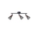 Arte Illumina Σποτ Μαύρο με Ξύλο και Δίχτυ 3xE14 390x80x145mm MESHY (145-25257)