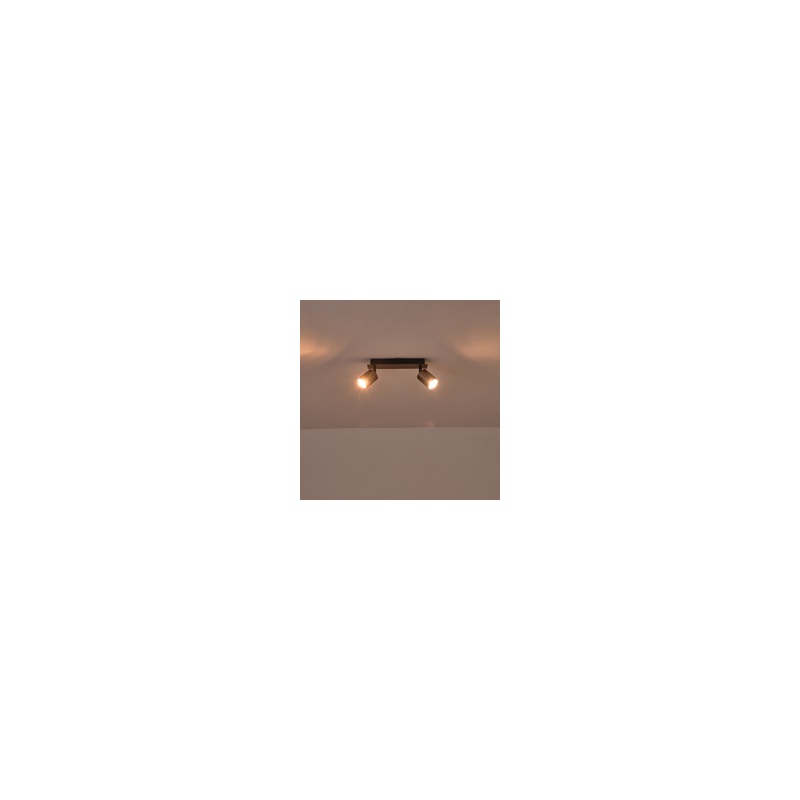 Arte Illumina Σποτ Αλουμινίου Γκρι Δίφωτο 2xGU10 250x80x120mm LUXY (145-25266)