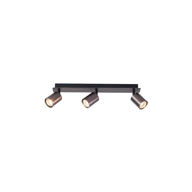 Arte Illumina Σποτ Αλουμινίου Γκρι Τρίφωτο 3xGU10 450x80x120mm LUXY (145-25267)