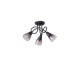 Arte Illumina Σποτ Μεταλλικό με SMOKY Γυαλί Τρίφωτο 3xE14 D380xH185mm CLASSY (145-25272)
