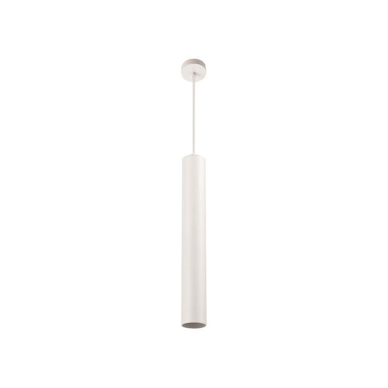 Arte Illumina Φωτιστικό Κρεμαστό Κύλινδρος GU10 1M Φ65x300 Λευκό CYLIDER (145-25500)
