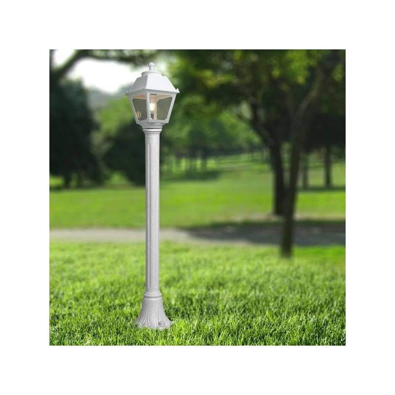 Fumagalli Κολωνάκι Δαπέδου MIZAR MARY Λευκό Τετράγωνο 180x1080mm Ε27 (145-26035)