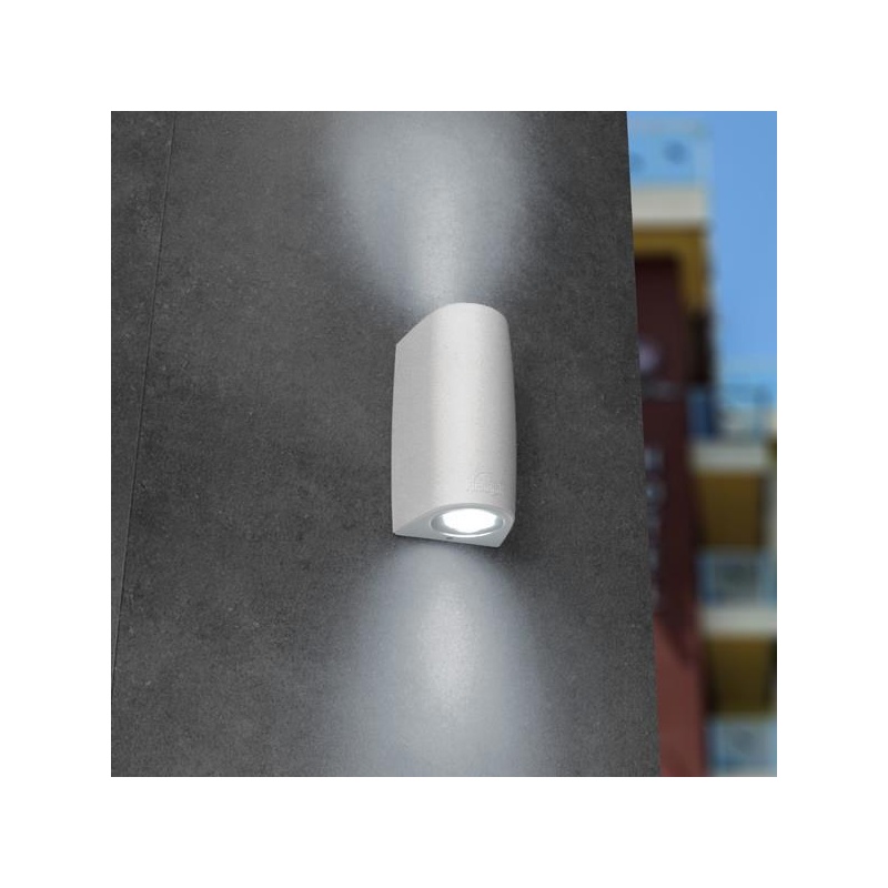 Fumagalli MARTA 90 2L Απλίκα Τοίχου Up-Down Λευκή GU10 2X3,5W 170X92mm (145-26271)