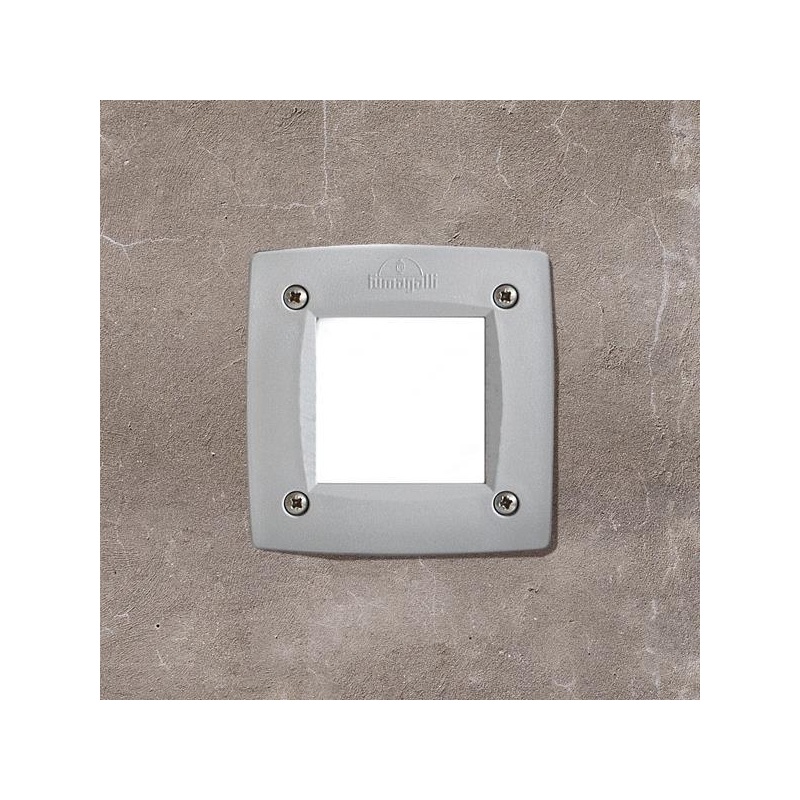 Fumagalli LETI 100 Τετράγωνη Γκρι Οπάλ GX53 LED 3W CCT (145-26420)