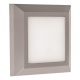 Arte Illumina  Φωτιστικό Τοίχου SLIM LED 3W IP65 230V 3000K 125x125mm Γκρι PRO (145-52006)