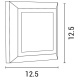 Arte Illumina  Φωτιστικό Τοίχου SLIM LED 3W IP65 230V 3000K 125x125mm Γκρι PRO (145-52006)